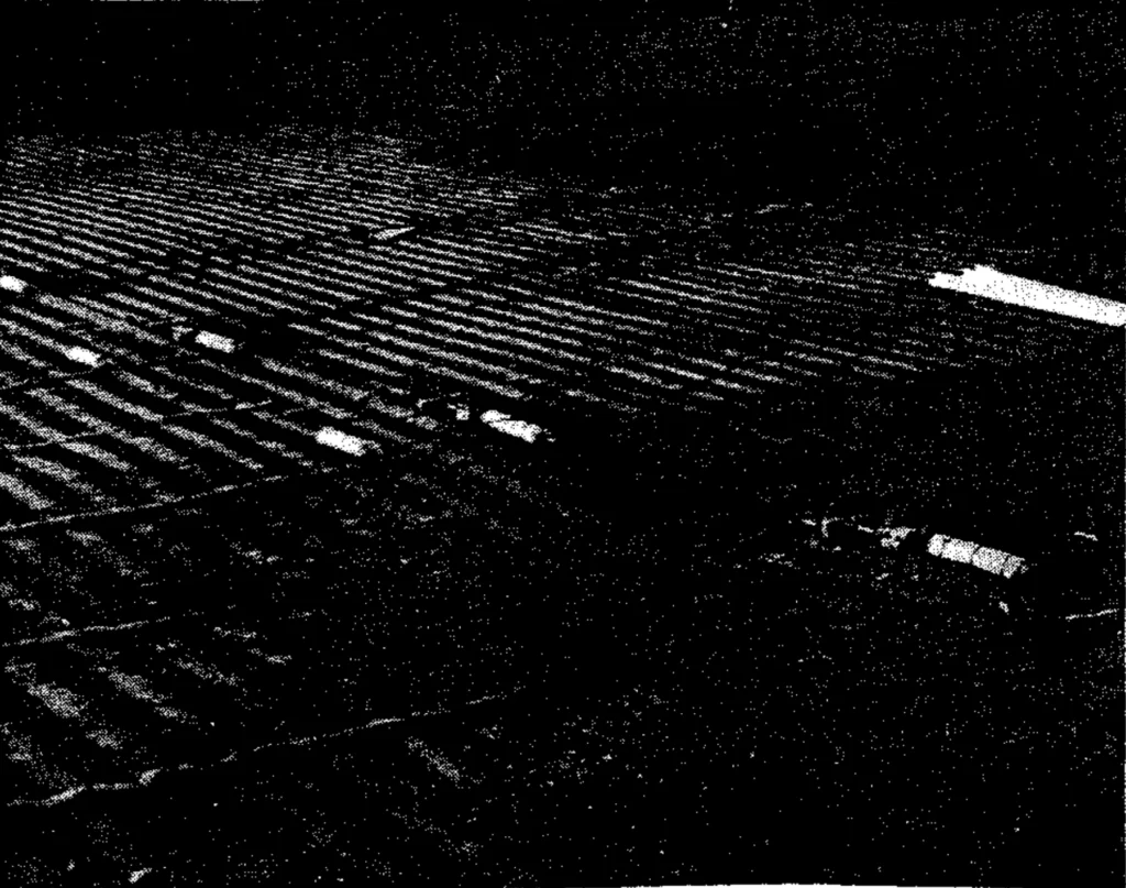 Section of Paralink with instrumentation installed. Sunshine Motorway.