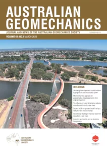Australian Geomechanics Journal, Volume 61, Number 1, cover